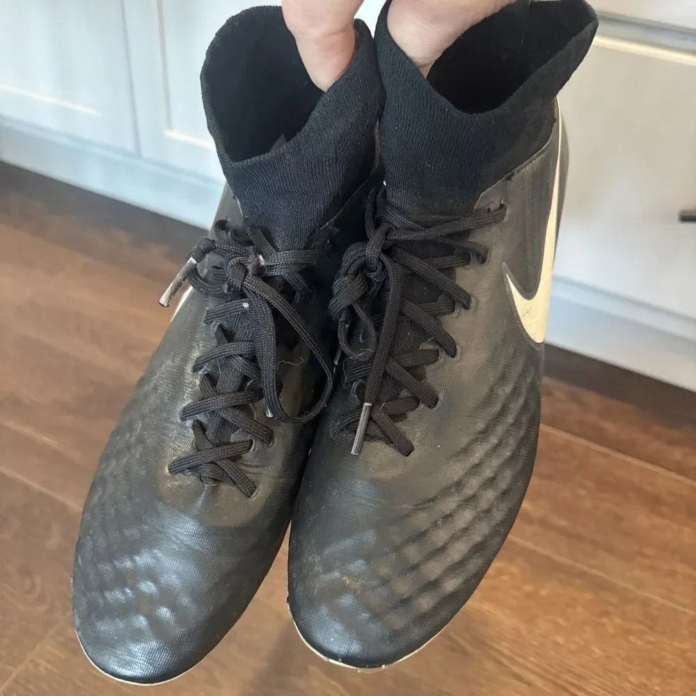 Nike Men's Magista Orden II 2 FG Black Soccer Cleats Boots (843812-002) Size 10